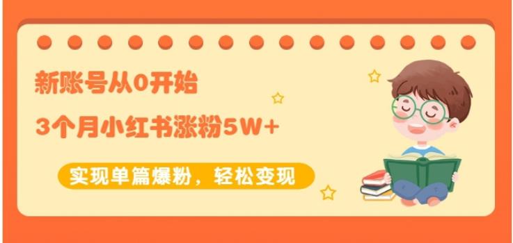 新账号从0开始3个月小红书涨粉5W 实现单篇爆粉，轻松变现（干货）插图