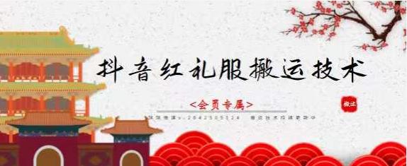 抖音红礼服搬运技术，最近很火的搬运方法，外面收大几百插图