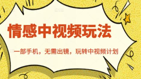 北北情感中视频玩法，一部手机，无需出镜，玩转中视频计划插图