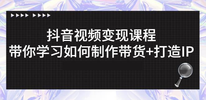 抖音短视频变现课程：带你学习如何制作带货 打造IP【41节】插图