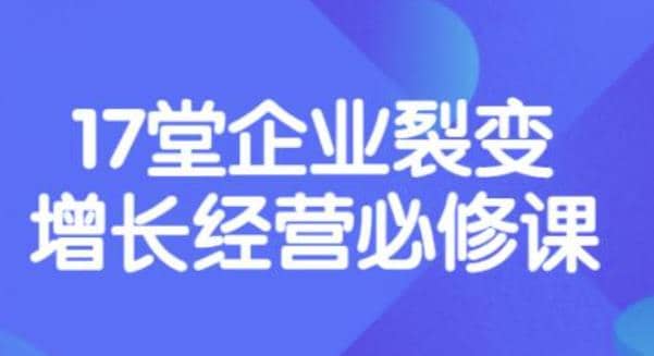 张琦《盈利增长17堂必修课》企业裂变增长的经营智慧，带你了解增长的本质插图