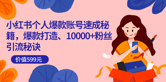 小红书个人爆款账号速成秘籍，爆款打造、10000 粉丝引流秘诀（价值599）插图