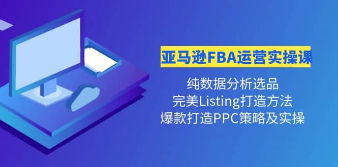 亚马逊FBA运营实操课 纯数据分析选品 完美Listing打造 爆款打造PPC策略实操插图