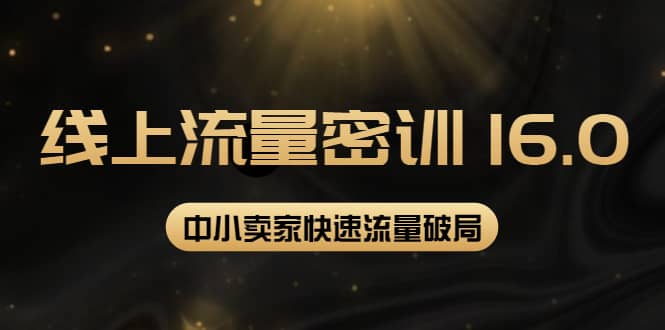 2022秋秋线上流量密训16.0：包含 暴力引流10W 中小卖家流量破局技巧 等等！插图