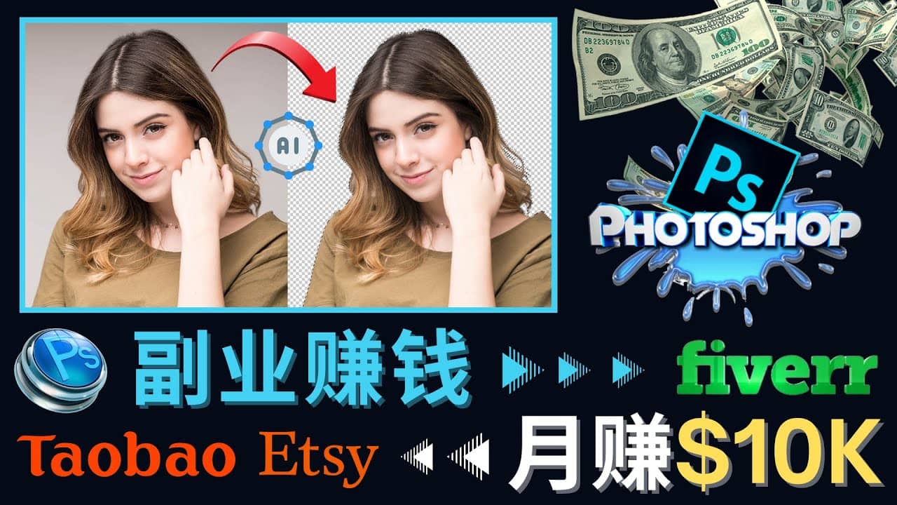 掌握PS修图技能，月赚6000美元以上 – 利用Adobe Photoshop赚钱的3种途径插图