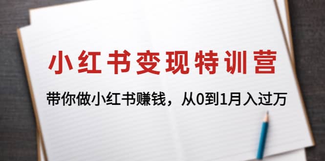 小红书变现特训营：带你做小红书项目插图