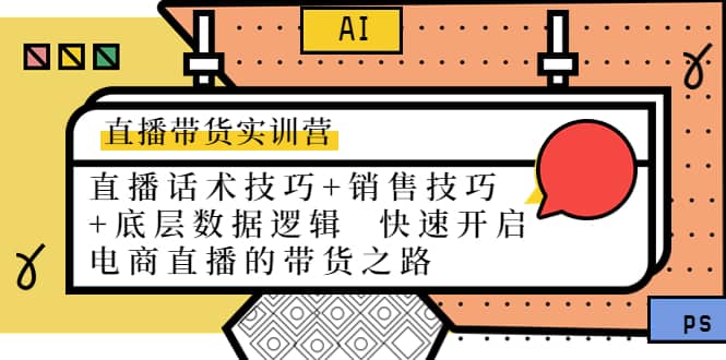 直播带货实训营：话术技巧 销售技巧 底层数据逻辑 快速开启直播带货之路插图