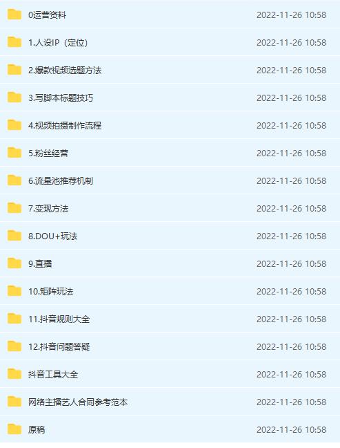 抖音运营入门到精通资料工具包：你想要的这里都有，超完整！插图1