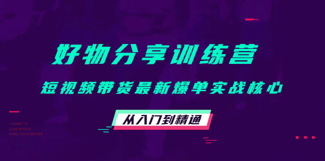 好物分享训练营：短视频带货最新爆单实战核心，从入门到精通插图