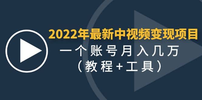 2022年最新中视频变现最稳最长期的项目（教程 工具）插图