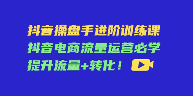 抖音操盘手进阶训练课：抖音电商流量运营必学，提升流量 转化插图