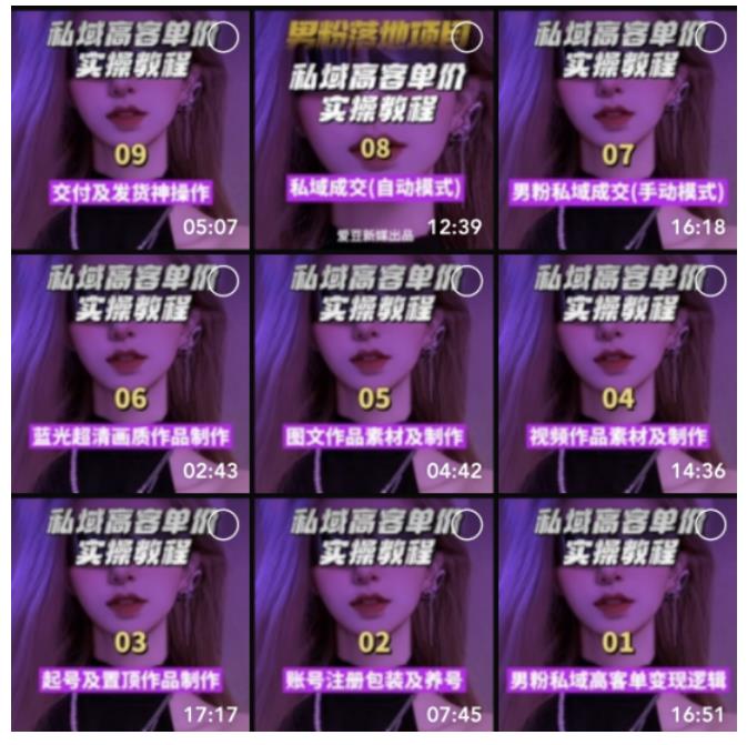 【男粉落地项目】0基础玩转男粉短视频转私域日产500 2023男粉高客单价实操插图3 【男粉落地项目】0基础玩转男粉短视频转私域日产500 2023男粉高客单价实操插图3