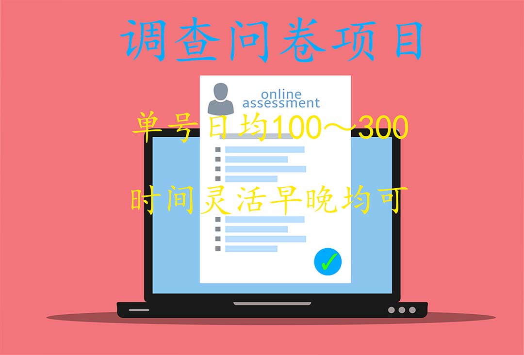 国内问卷调查项目，操作简单，时间灵活插图1