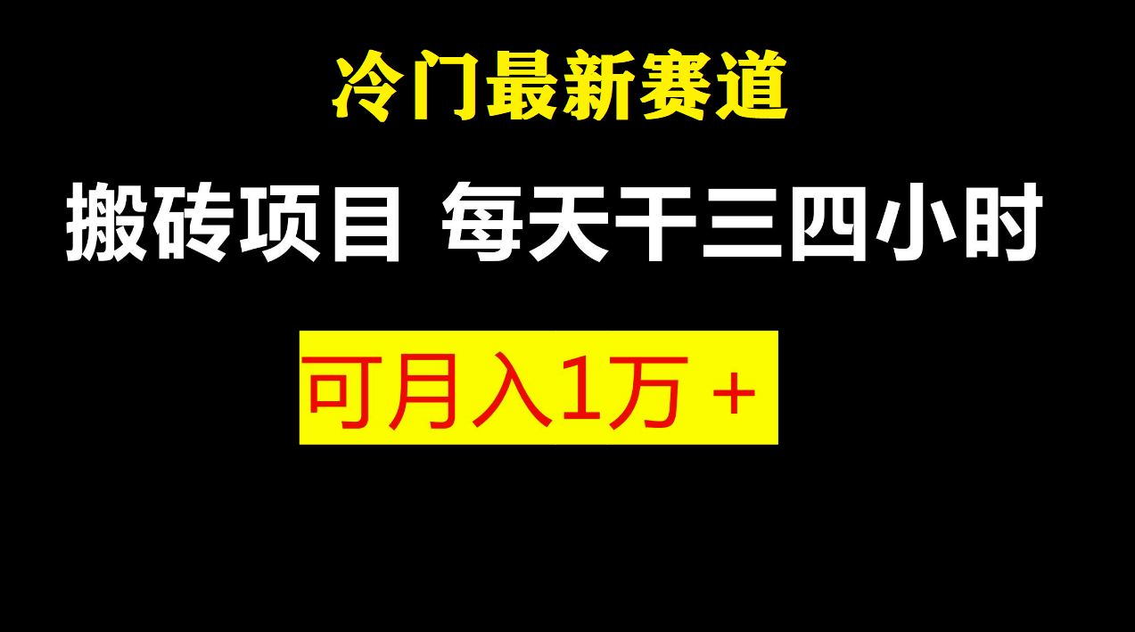 （6665期）最新冷门游戏搬砖项目，小白零基础也可以月入过万（附教程+软件）插图