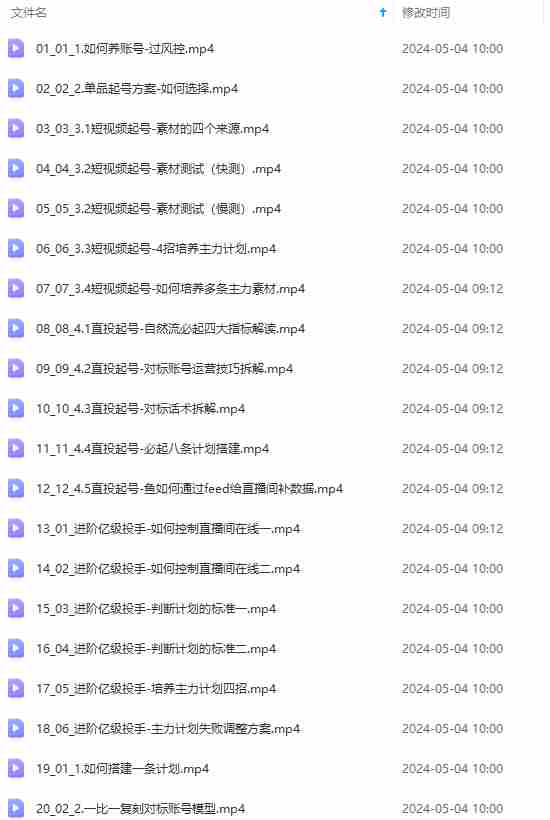 （10297期）2024单品正价起号，直播素材投流选品：选品课+投流课+素材课+卡首屏/100节插图1
