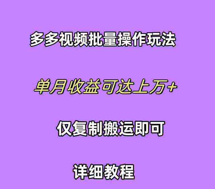 （10029期）拼多多视频带货快速过爆款选品教程 每天轻轻松松赚取三位数佣金 小白必…插图