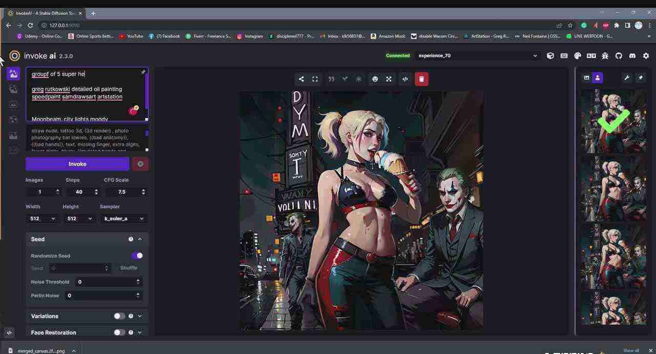 （9760期）Invoke AI 绘画教程-零基础创作可以销售的完美插图-49节-中英字幕插图4