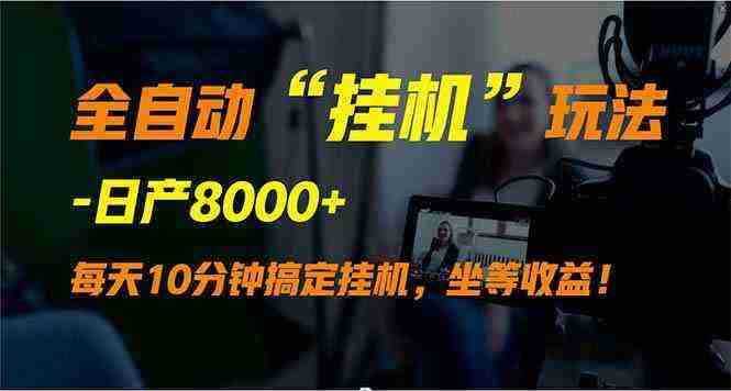 （9596期）全自动“挂机”玩法，实现睡后收入，日产8000+插图