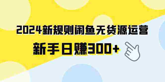 （9522期）2024新规则闲鱼无货源运营新手日赚300+插图