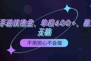 （9491期）快手游戏100%转化撸金，单机600+，不用担心不会做