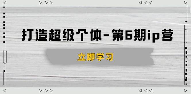 （14014期）打造 超级个体-第6期ip营：商业认知,产品设计,成交演练,解决知识变现难题插图
