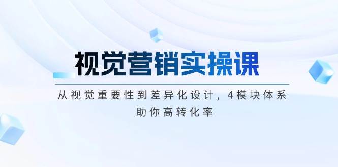 （14146期）视觉营销实操课, 从视觉重要性到差异化设计, 4模块体系, 助你高转化率插图