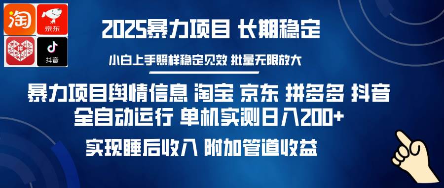 （14244期）暴力项目舆情信息 淘宝 京东 拼多多 抖音全自动运行 单机日入200+ 实现…插图