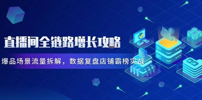 （14721期）直播间全链路增长攻略，爆品场景流量拆解，数据复盘店铺霸榜实战插图