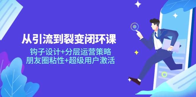 （14726期）从引流到裂变闭环课：钩子设计+分层运营策略，朋友圈粘性+超级用户激活插图