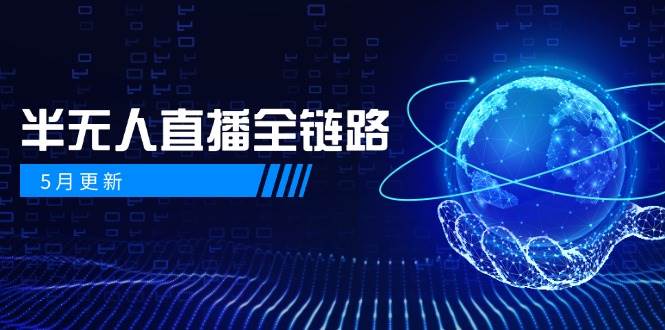 （14787期）5月更新-半无人直播全链路：AI数字人+千川截流实战，女装选品与防违规…插图