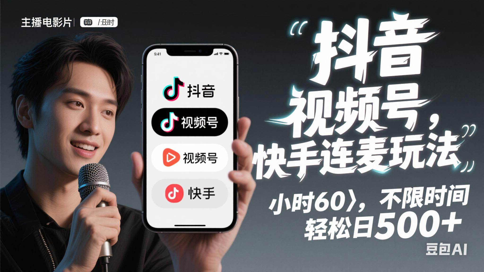 （14899期）抖音，快手，视频号无脑连麦玩法！快速入门，单日稳冲1000+插图