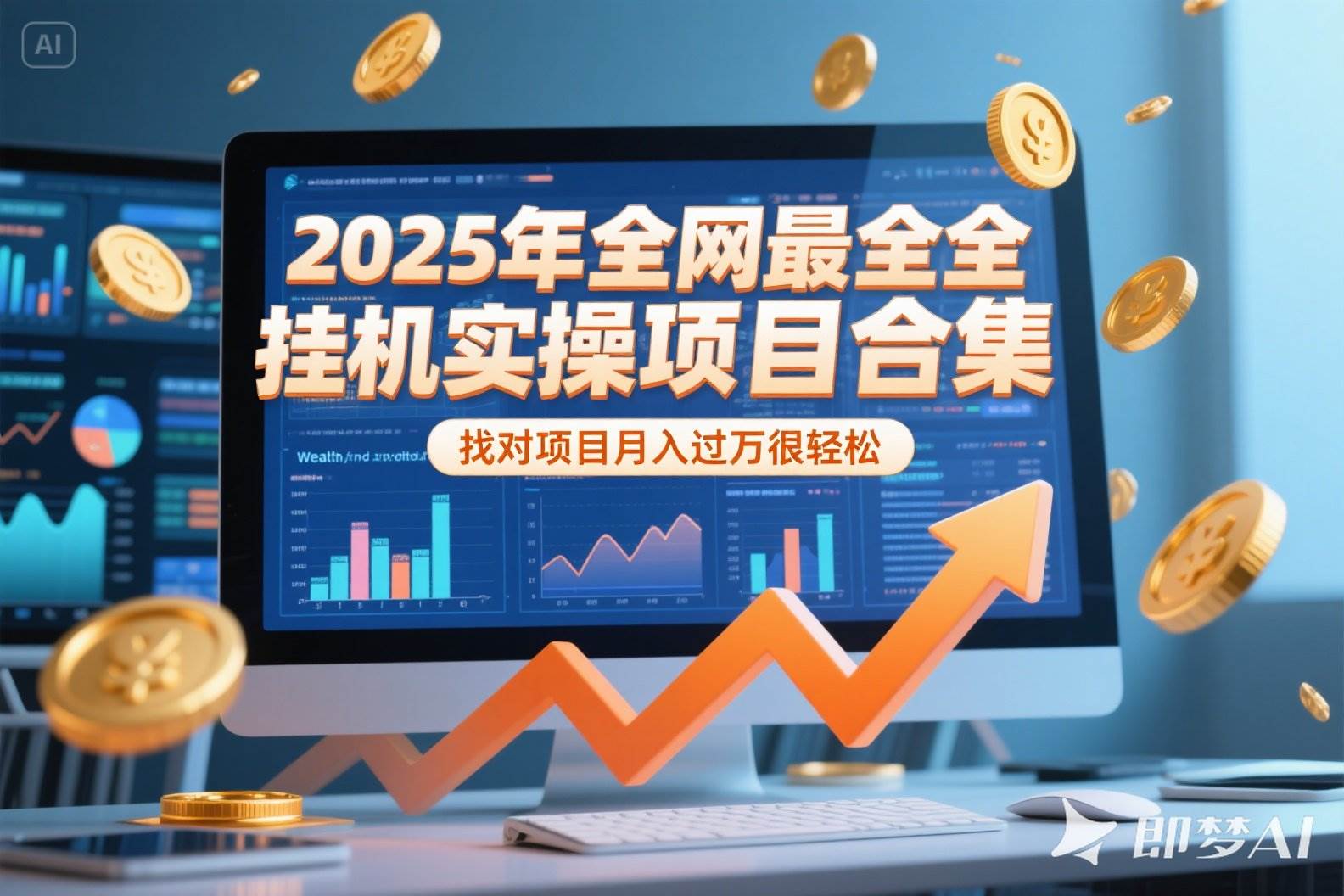 （15303期）2025年挂机实操项目实操演练，挂机类型，AI直播类型，轻资产创业类型…插图