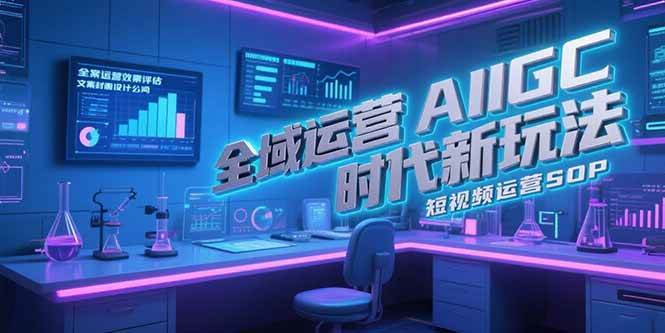 （15327期）全域运营AIGC时代新玩法，文案封面设计公式，短视频运营SOP插图