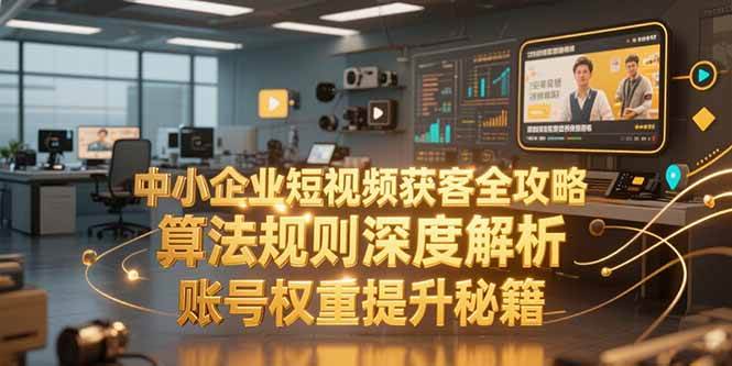 （15326期）中小企业短视频获客全攻略，算法规则深度解析，账号权重提升秘籍插图
