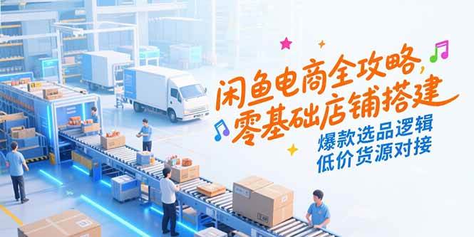 （15325期）闲鱼电商全攻略，零基础店铺搭建，爆款选品逻辑，低价货源对接插图