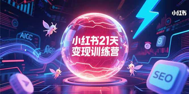 （15328期）小红书21天变现训练营，AIGC工具高效应用，SEO优化核心技巧插图