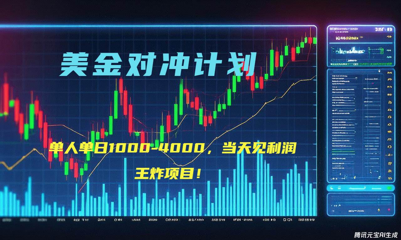 （15333期）2025年最暴力项目“美金先登计划”最新最强对冲战法，每日实际收益1K-4K插图