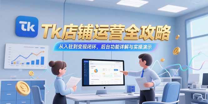 （15345期）Tk店铺运营全攻略，从入驻到变现闭环，后台功能详解与实操演示插图