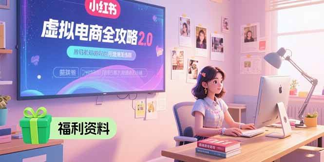 （15387期）虚拟电商全攻略2.0，开店选品实操流程，账号定位、货源发布、笔记发布技巧插图