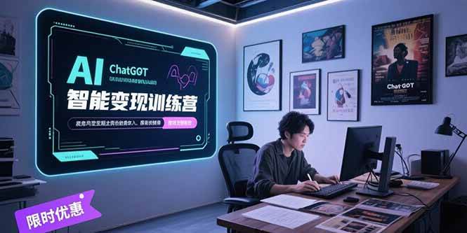 （15389期）AI智能变现训练营，ChatGPT写作变现，电影解说制作，图文带货方法论插图