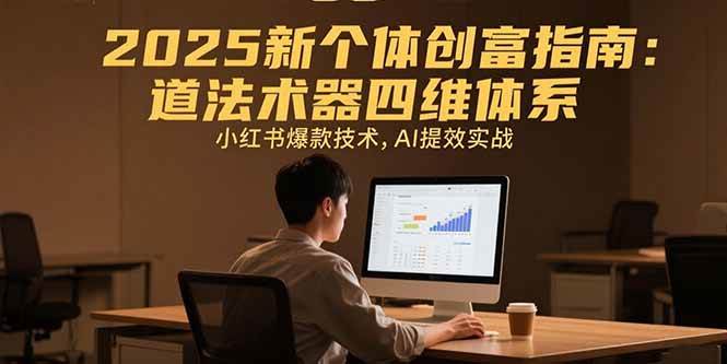 （15477期）2025新个体创富指南：道法术器四维体系，小红书爆款技术，AI提效实战插图