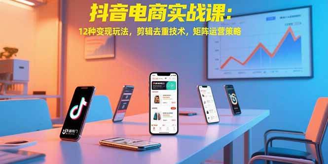 （15478期）抖音电商实战课：12种变现玩法，剪辑去重技术，矩阵运营策略插图
