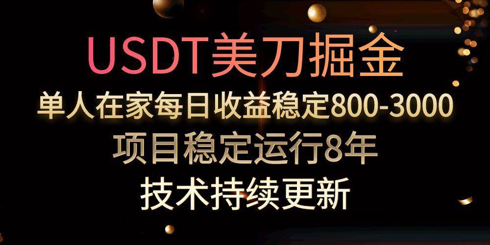 （15527期）USDT美刀掘金，单人每日收益800-3000，稳定运行8年插图