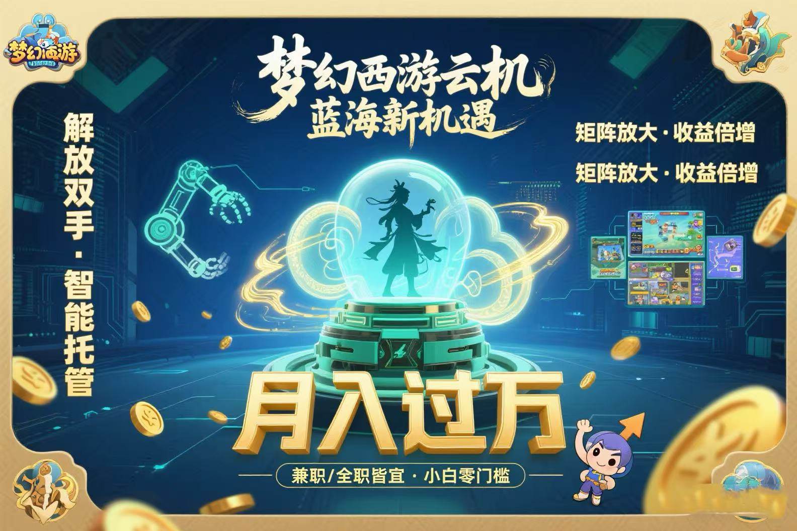 （15544期）梦幻西游云机最新蓝海玩法  解放双手可矩阵放大 轻松月入过万 小白也可…插图