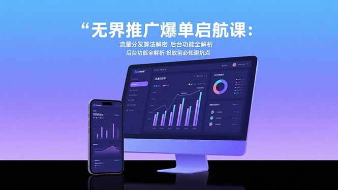（15567期）无界推广爆单启航课：流量分发算法解密 后台功能全解析 投放前必知避坑点插图
