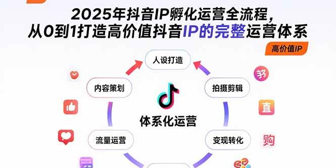 （15610期）2025年抖音IP孵化运营全流程，从0到1打造高价值抖音IP的完整运营体系插图