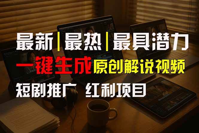 （15658期）短剧推广新思路，AI一键生成原创解说视频，10分钟产出100条，30天赚了5.5w插图