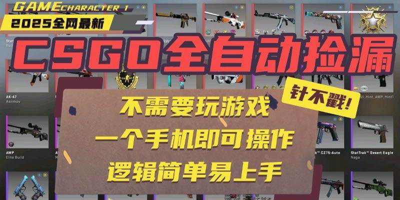 （15679期）CSGO自动捡漏项目，最新玩法，不用挂机不用玩游戏，一个手机即可操作。…插图
