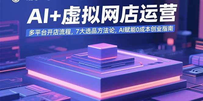 （15692期）AI+虚拟网店运营：多平台开店流程，7大选品方法论，AI赋能0成本创业指南插图