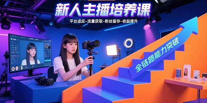 （15701期）新人主播培养课：平台适应-流量获取-粉丝留存-收益提升 全链路能力突破插图